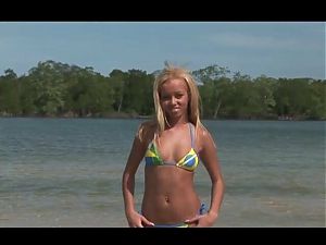 Brazilian Barbie Banks Gets DPed In The Water